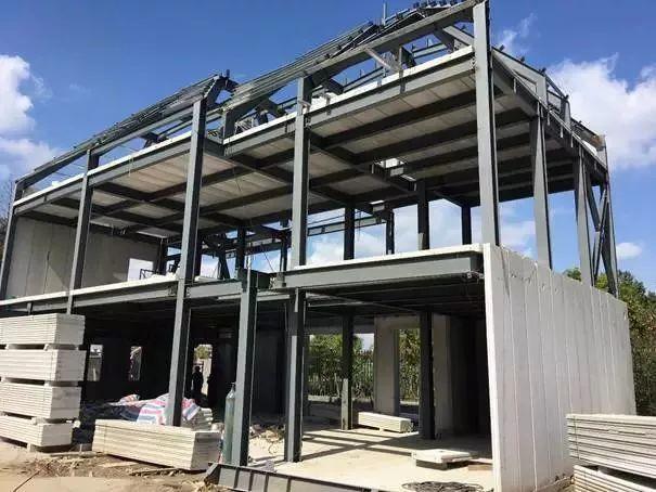 農村裝配式建房實例鋼框架alc板裝配式別墅全流程圖解